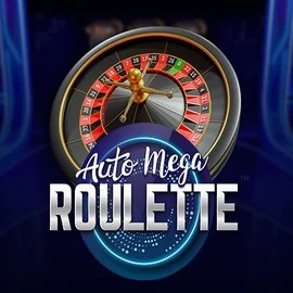 Auto Mega Roulette online game logo by Pragmatic Play on lovecasinoo.com