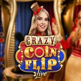Crazy Coin Flip logo by Evolution Love Casino