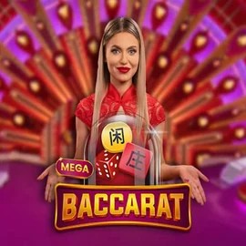 Mega Baccarat casino game by Pragmatic Play – featured logo at Love Casino